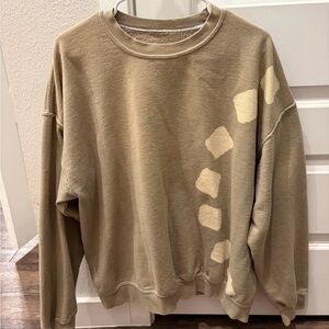 Urban Outfitters Urban Renewal Recycled Squares Crew Neck Sweatshirt